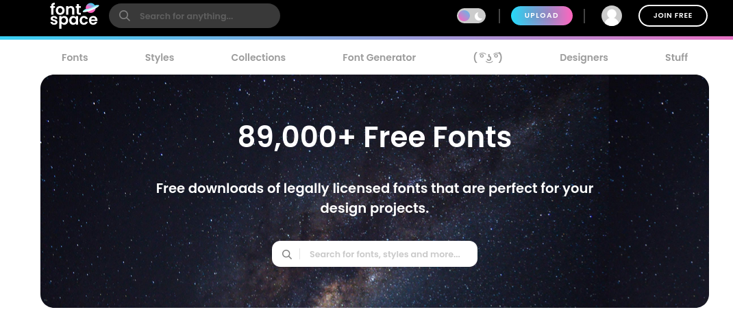 Font Space
